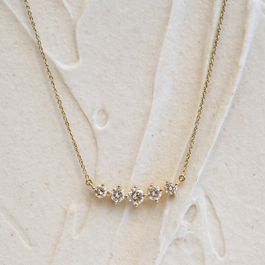The Lyra | 0.81ct Diamond Necklace
