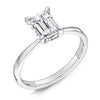 The India Ring | Emerald Cut Lab Diamond Dainty Engagement Solitaire
