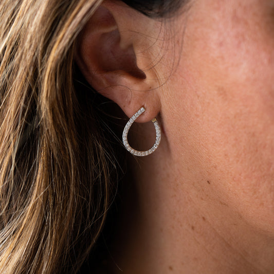 The Mara | 1.0ct Spiralled Hoop Earrings