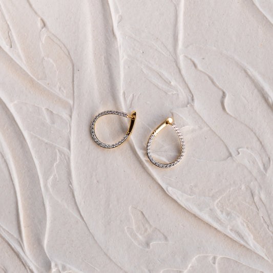 The Mara | 1.0ct Spiralled Hoop Earrings