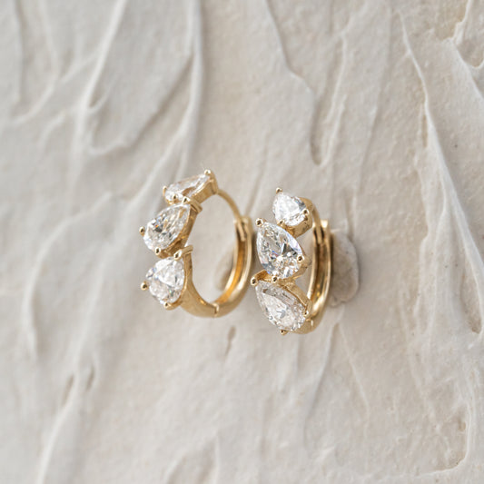 The Maren | 2.0ct Diamond Huggie Earrings
