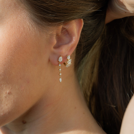 The Maren | 2.0ct Diamond Huggie Earrings