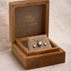 The Martini Earrings | 1.0ct Round Brilliant Solitaire 9k White Gold Studs