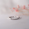 The Meera Ring | Lab Diamond Shaped Pavé Wave Band
