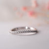 The Meera Ring | Lab Diamond Shaped Pavé Wave Band