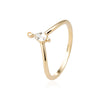 The Melder Ring | VS1 D-E Lab Diamond. 100% Recycled 9k Gold Stacking