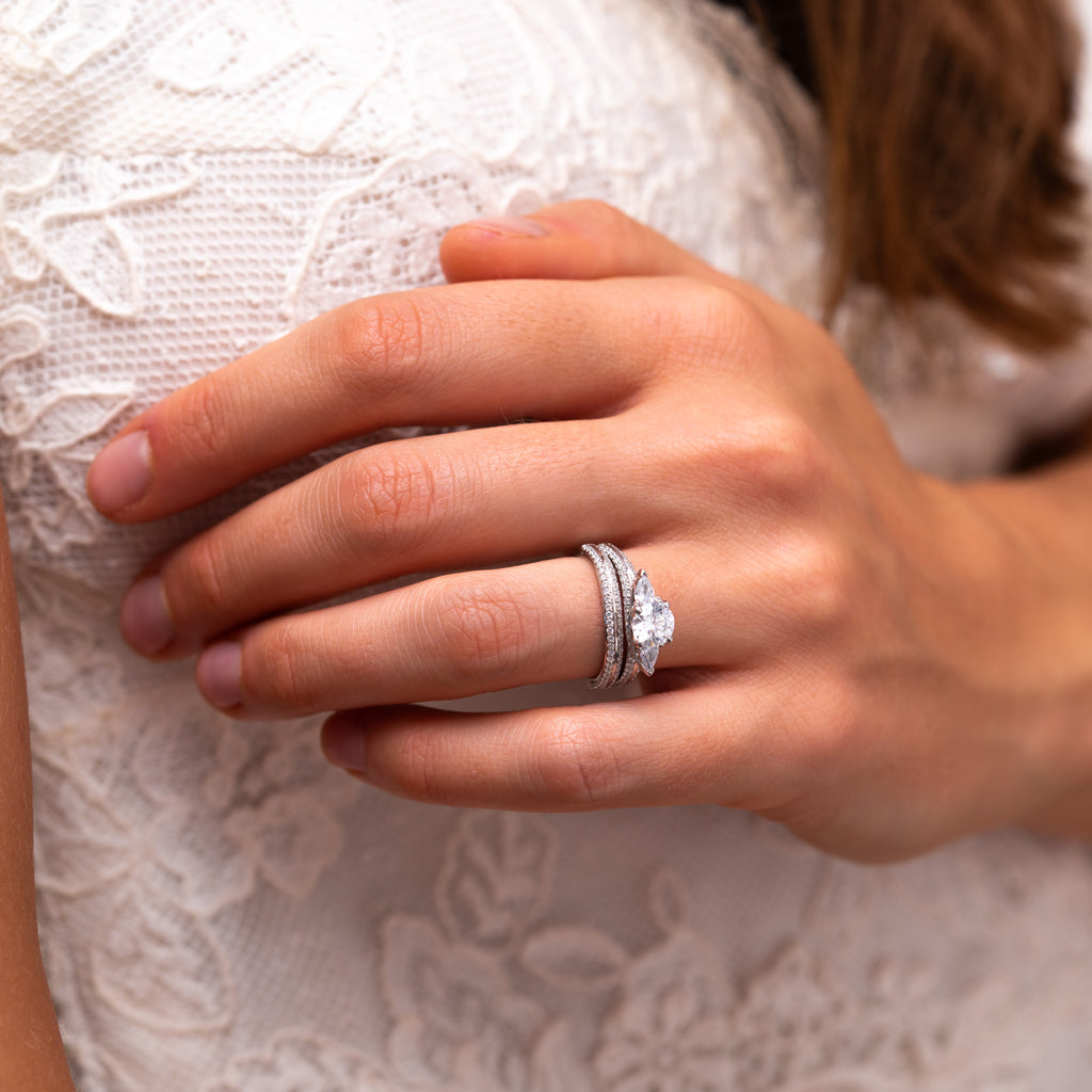 The Meredith Wedding Ring | Matching Wedding Band Bridal Set