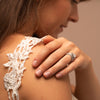 The Meredith Ring | Lab Diamond Round & Pear Cut Shoulder Set Engagement Trilogy