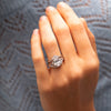 The Millie Ring | Lab Diamond Oval & Half Moon Cut Engagement Trilogy