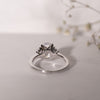 The Millie Ring | Lab Diamond Oval & Half Moon Cut Engagement Trilogy