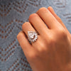 The Millie Ring | Lab Diamond Oval & Half Moon Cut Engagement Trilogy
