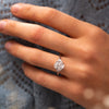 The Millie Ring | Lab Diamond Oval & Half Moon Cut Engagement Trilogy
