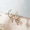 The Morvoren Earrings | VS1 D-E Lab Diamonds. Ethical Gemstones. 100% Recycled 9k Gold Huggies