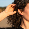 The Morvoren Earrings | VS1 D-E Lab Diamonds. Ethical Gemstones. 100% Recycled 9k Gold Huggies