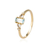 The Morvoren Ring | VS1 D-E Lab Diamonds. Ethical Gemstone. 100% Recycled 9k Gold Accented