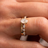 The Nadia Ring | Oval Lab Diamond Marquise Shoulder Set Engagement