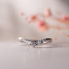 The Nell Ring | Lab Diamond Shaped Dipped Band