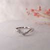 The Nell Ring | Lab Diamond Shaped Dipped Band