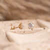The Nessa Earrings | Round Lab Diamond Split Claw Studs 9k yellow gold