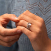 The Paloma Ring | Lab Diamond Oval Solitaire Twisted Band