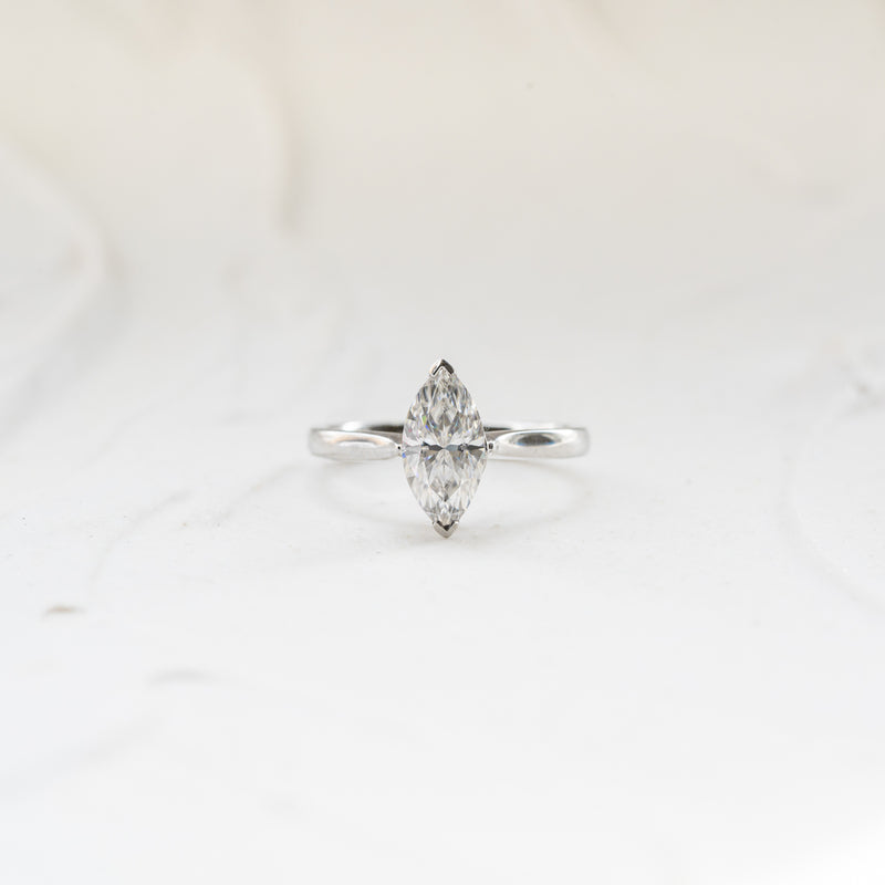 The Ottilie | Marquise Lab Diamond Timeless Solitaire Engagement Ring