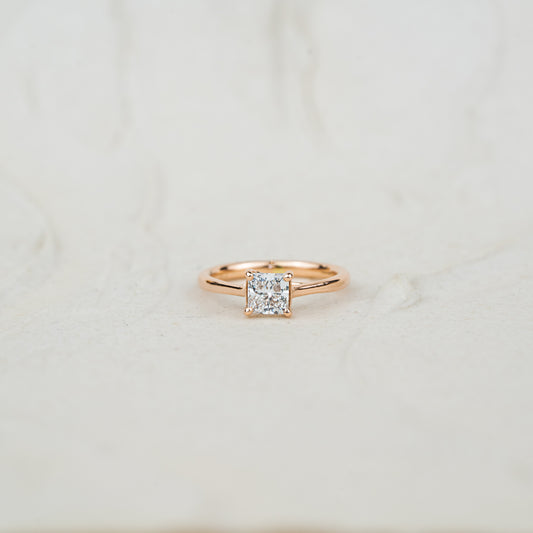 The Paris | Princess Cut Lab Diamond Solitaire Engagement Ring