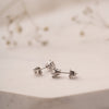 The Rexana Earrings | 1.50ct D VVS2 Lab Diamond 18k White Gold Solitaire