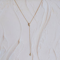 The Riley | 0.75ct Lariat Diamond Necklace