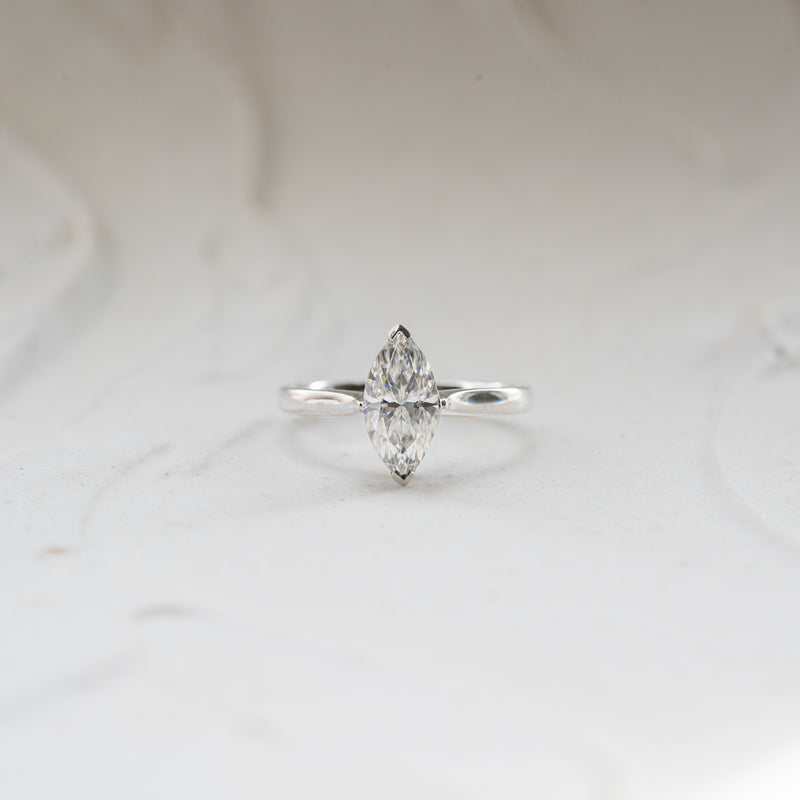 The Ottilie | Marquise Lab Diamond Timeless Solitaire Engagement Ring