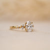 The Serephina Ring | Oval Lab Diamond Scattered Accented Engagement