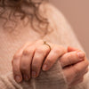 The Sira Ring | Lab Diamond Oval Hidden Halo Engagement Solitaire