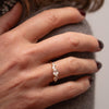 The Sophie Ring | Oval Lab Diamond Accented Engagement East-West Set