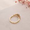 The Sophie Ring | Oval Lab Diamond Accented Engagement East-West Set