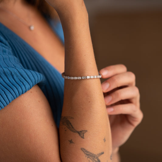 The Soraya | 7.0ct White Emerald Tennis Bracelet