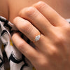 The Tanya Ring | Round Lab Diamond Baguette Accented Art Deco Engagement