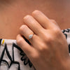 The Tanya Ring | Round Lab Diamond Baguette Accented Art Deco Engagement