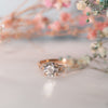 The Tanya Ring | Round Lab Diamond Baguette Accented Art Deco Engagement