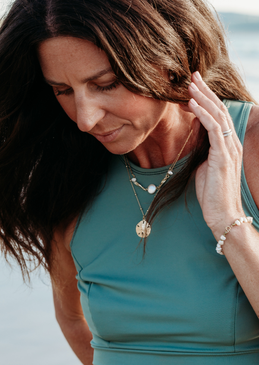 Sand Dollar Pendant Gold | Laura Basham