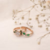 The Vani Ring | Round Lab Diamond Nature Accented Engagement