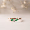 The Nell Ring | Lab Diamond Shaped Dipped Band