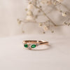 The Nell Ring | Lab Diamond Shaped Dipped Band