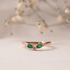 The Nell Ring | Lab Diamond Shaped Dipped Band