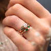 The Nell Ring | Lab Diamond Shaped Dipped Band