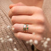 The Nell Ring | Lab Diamond Shaped Dipped Band
