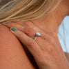 The Nouveau Ring | 1.50ct D-E VVS1 Emerald Cut 18k Fairtrade White Gold