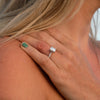 The Nouveau Ring | 1.50ct D-E VVS1 Emerald Cut 18k Fairtrade White Gold