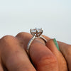 The Nouveau Ring | 1.50ct D-E VVS1 Emerald Cut 18k Fairtrade White Gold