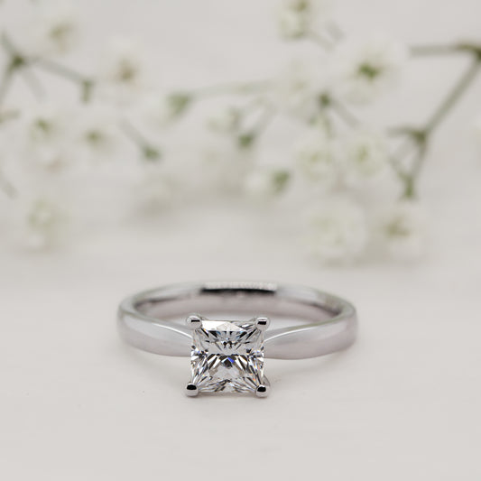 The Paris | Princess Cut Lab Diamond Solitaire Engagement Ring