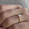 The India Ring | Emerald Cut Lab Diamond Dainty Engagement Solitaire