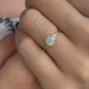 The Tanya Ring | Round Lab Diamond Baguette Accented Art Deco Engagement